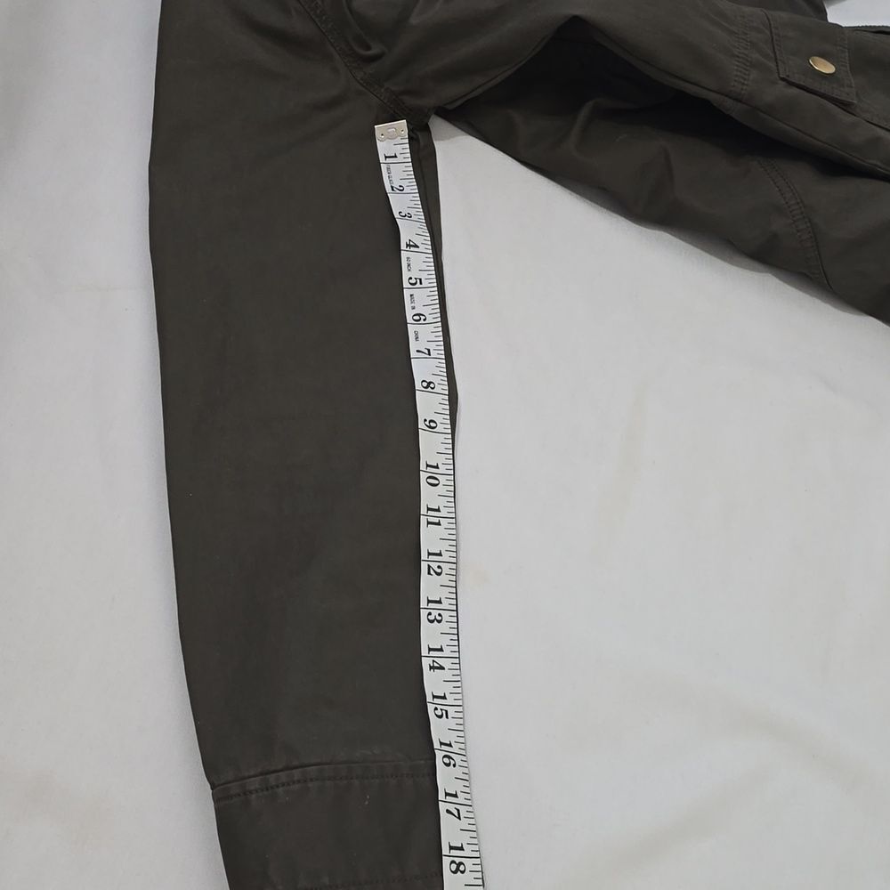 J. Crew Women's Olive Hooded Jacket S - Picture 7 of 9